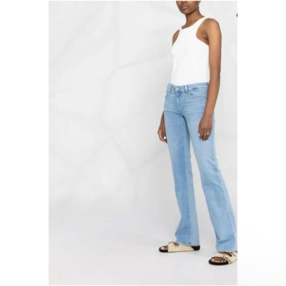 Paige Women's Sloane Low Rise Distressed Destructed‎ Bootcut Jeans Size 31